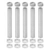 uxcell G4 Lamp Hardware Installation Kit M10x70mm Thread Lamp Pipe Nipple Connector Hex Nut Socket Cap for G4 Bulb Light Socket 5pcs
