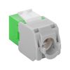 Goobay 90687 Keystone Module, RJ45, CAT 6a, UTP, Green