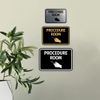 Classic Framed Procedure Room Sign (Brushed Silver) - Medium