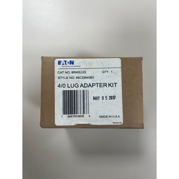 EATON BR40LUG 4/0 Lug Adapter Kit  NEW