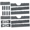 Mantic MGTC126 TerrainCrate: Battlefield Walls, Multi