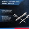 Neiko 10076A 3/8-inch Drive Extra Long Ball End Hex Bit Socket Set -Metric