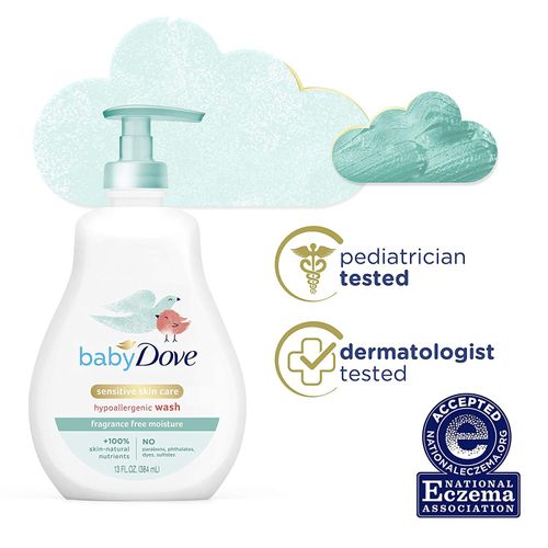 Dove Baby Tip To Toe Wash 13 Ounce Sensitive Pump (384ml) (2 Pack)