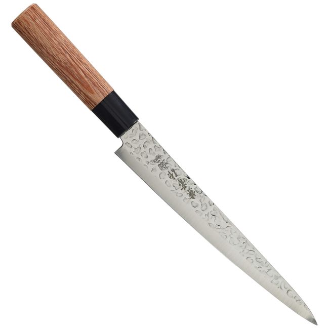 Kanetsune Seki KC-955 Stainless Steel 1K6 Hammered Polished Muscle Pulled Red Plywood Round Handle 8.3 inches (210 mm)