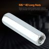5 Pcs M6 Long Rod Nut, Hex Coupling Nut, M6 Threaded Rod Connector, Sleeve Nut Standoff Threaded Fasteners
