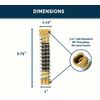 Morvat Brass Coiled Garden Hose Kink Protector, 4 Pack
