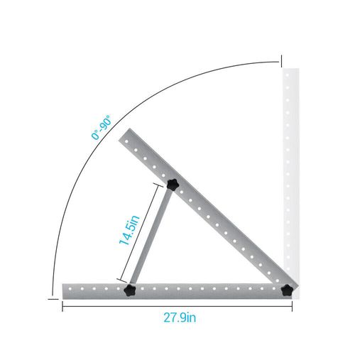 Renogy 28in Adjustable Solar Panel Mount Brackets, for RV, Roof, Boat