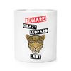 Beware Crazy Leopard Lady Makeup Brush Pencil Pot