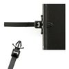 100 x Black Push Mount Winged Cable Ties 200mm x 4.8mm Car Chassis Fixing Base