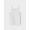 NAME IT Girls' Nkfstrap Top 2P Noos Underpants, Bright White, 122 EU, bright white