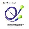 3M E-A-R Push-Ins Earplugs 318-1001, Corded, Poly Bag 100-Pair
