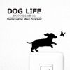 Wall Sticker Dog Life "Dachshund B (Butterfly"