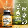 Tumeric Curcumin Max Potency With Bioperine Black Pepper 2600MG, 180 Capsules