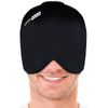 ComfiTECH Head Ice Pack Wrap Cold Cap Cooling Gel Hat, Large, Black
