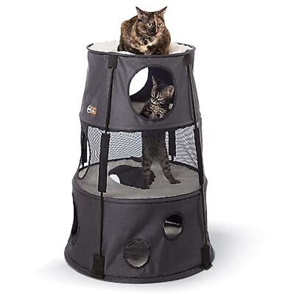 Cat Tower Tree Condo for Indoor Cats, Modern Cute Cat Hammock Bed, Kitten & A...