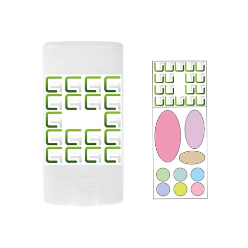 Deodorant Containers 10-Pack - White - 0.5 Oz (15 ml) - 60 Writable Stickers - Twist Mechanism - Refillable Cosmetic Containers for DIY Homemade Deodorant, Lip Balm, Soap, Lotion Sticks etc.