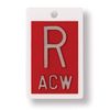 X-Ray Markers (Plastic) - Red, Right ONLY, 1" Lead Letter "R"