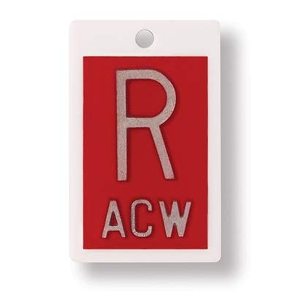 X-Ray Markers (Plastic) - Red, Right ONLY, 1" Lead Letter "R"