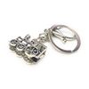 FizzyButton Gifts Steam Train keyring key ring and lobster clasp with silver tone charm
