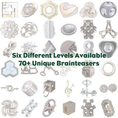 BePuzzled |Keyhole Hanayama Metal Brainteaser Puzzle Mensa Rated Level 4, for Ages 12 and Up