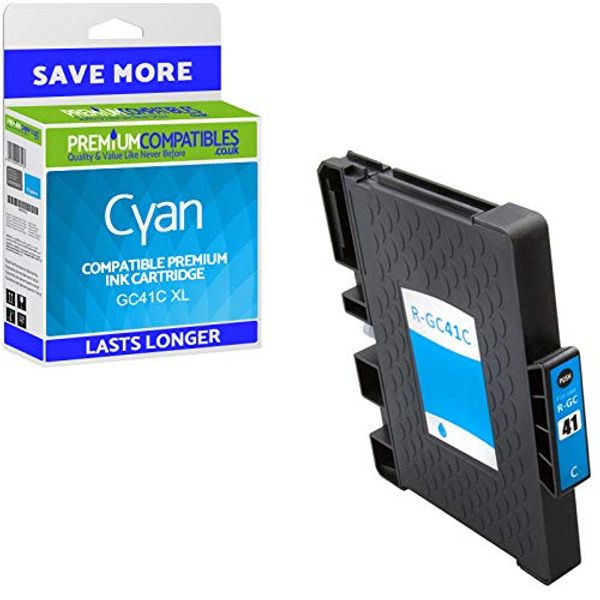 Premium Compatibles Compatible GC41C High Capacity Cyan Gel Ink Cartridge (405762)