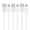 Micro USB Cable (3.3 ft (1 m), Suptopwxm Micro USB Cable [White] QC3.0 Rapid Charging Cable, High Speed Data Transfer, PS4 Controller Compatible, Supports Many Android Smartphones, Android Charging