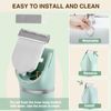 Waterproof Bikini Trimmer Women Electric Razor for Bikini Legs Pubic Hair Rechargeable Electric Shaver for Women Hair Removal with Snap-in Ceramic Blades IP7X Washable Head,Wet and Dry Use,Green