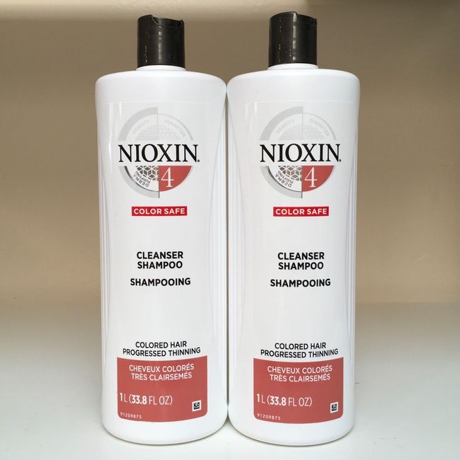 Nioxin System 4 Cleanser Shampoo   Set of 2   33.8 oz each   new fresh