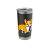 Corgi with Nonbinary Pride Flag Stainless Steel Insulated Tumbler