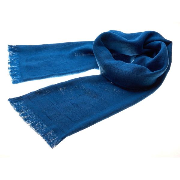 Imabari Scarf Towel (Imabari Towel Certified) for Mountain Girls, Safe and Comfortable on Bare Skin, blue