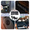 420pcs Black PC Screws Desktop Computer Chassis Motherboard Screw Set Accessories, Computers, Components & Accessories