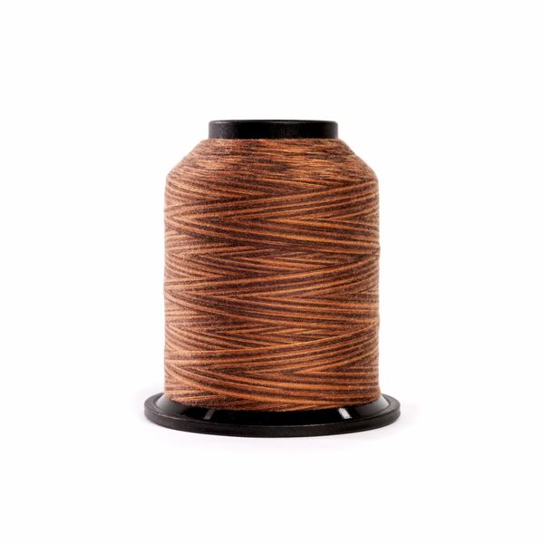Finesse Variegated Thread | 100% Polyester, 3ply, 50wt | 1100yds Stackable Thread Cones for Quilting and Sewing… (Mocha)