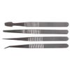TWEEZER Set, 4PC, Tweezers Sets & Replacement Tips, Qty.1 | D02345