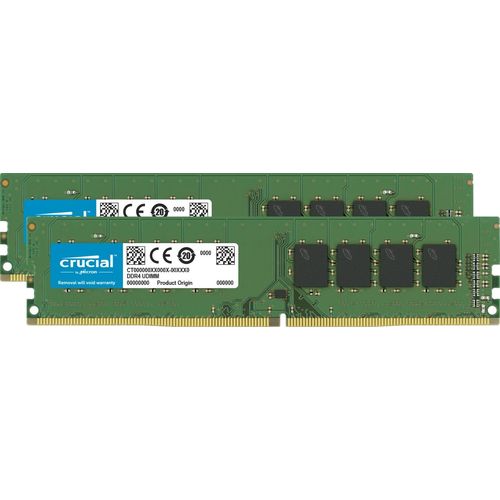 Crucial 16GB Kit (8GBx2) DDR4 3200 MT/S (PC4-25600) CL22 SR X8 Unbuffered DIMM 288-Pin Memory - CT2K8G4DFS832A
