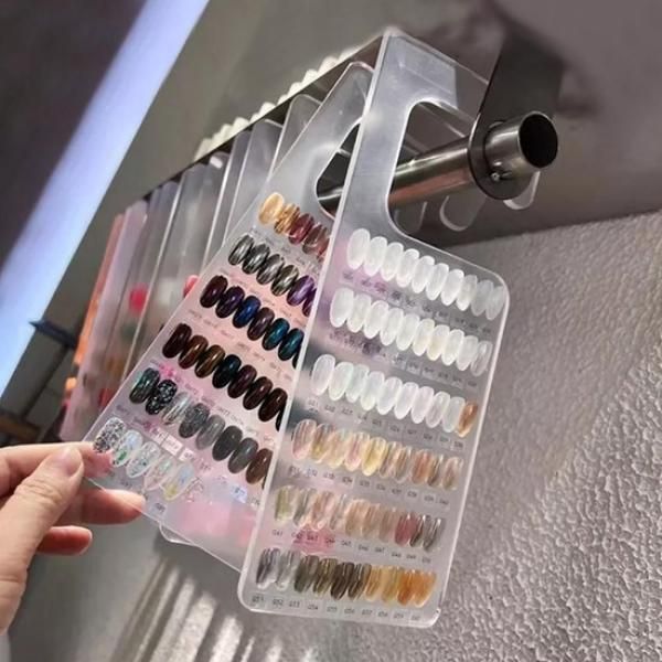 Nail art ring tip exhibition display board 4 types of acrylic art boards