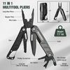 WORKPRO Multitool-11 in 1 Multitool Pliers Folding EDC Multi Knife w/Pocket Clip