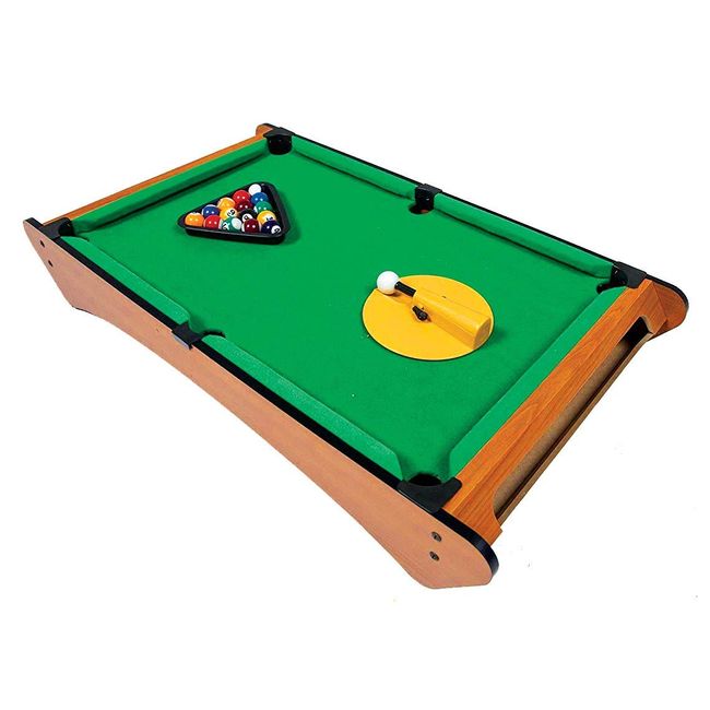 Big Time Pivot Pool Tabletop Portable Billiards Game with 16 Balls, Rotating Pivot Shooter, Triangle Rack, Family Game!