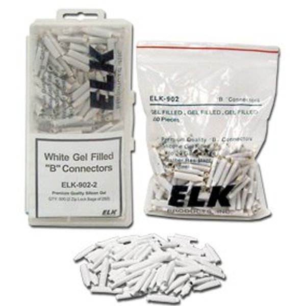 ELK 902-2 White Gel Filled "B" Connectors Wire Splices