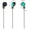 sourcing map Pull Chain Switch 3 Speed 4 Wire Replacement for Ceiling Fan Lamp Light Green Bronze