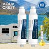 AQUACREST RV Inline Hose Water Filter, 2 Pack with Hose Protector, Garden&Camper