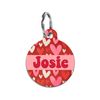 Valentine Heart Pattern Custom Dog Tag Personalized Pet Id Charm