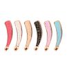 2pcs Black Simulation Pearl Claw Clip Hair Tool Accessory Hair Jewelry Hairpin Hair Claw Gripper Side-knotted Clip Female Acrylic With Pearl Rhinestone Accessory (Pink and blue)