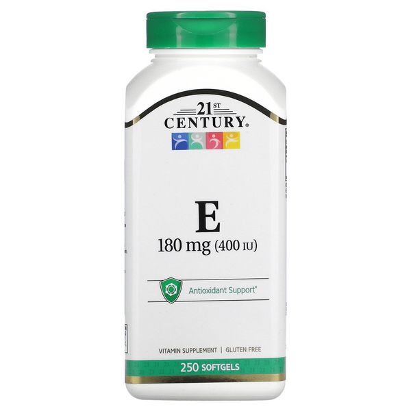 Vitamin E, 180 mg (400 IU), 250 Softgels
