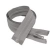 YaHoGa Pack of 2 73 cm Zip Plastic 5 mm Separable Zip for Jackets Grey