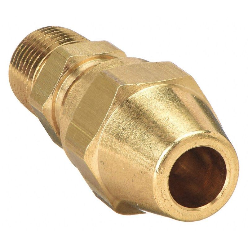 EATON Weatherhead 1368X4X4 Air Brake Tubing Male Connector, 1/4