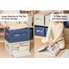 Outdoor Camping Collapsible Folding Storage Bins Box w/ Lid Stackable Organizer