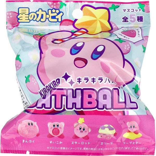 Kirby Kirby Glitter Bath Ball, Strawberry Scent, 2.6 oz (75 g), 1 Serving