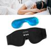 BLACK BAMBOO Bluetooth Sleep Mask with Eye Therapy Gel Pack