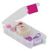 Creative Options 1309-82 Pro-Latch Mini Sideways Utility Organizer with 1 to 4 Adjustable Compartments, Pink