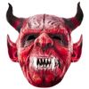 Star Cutouts Printed Card Mask of Devil Face Mask